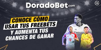 Apuesta gratis en DoradoBet casino online perú: descubre cómo usar un freebet para apostar en fútbol y otros deportes.