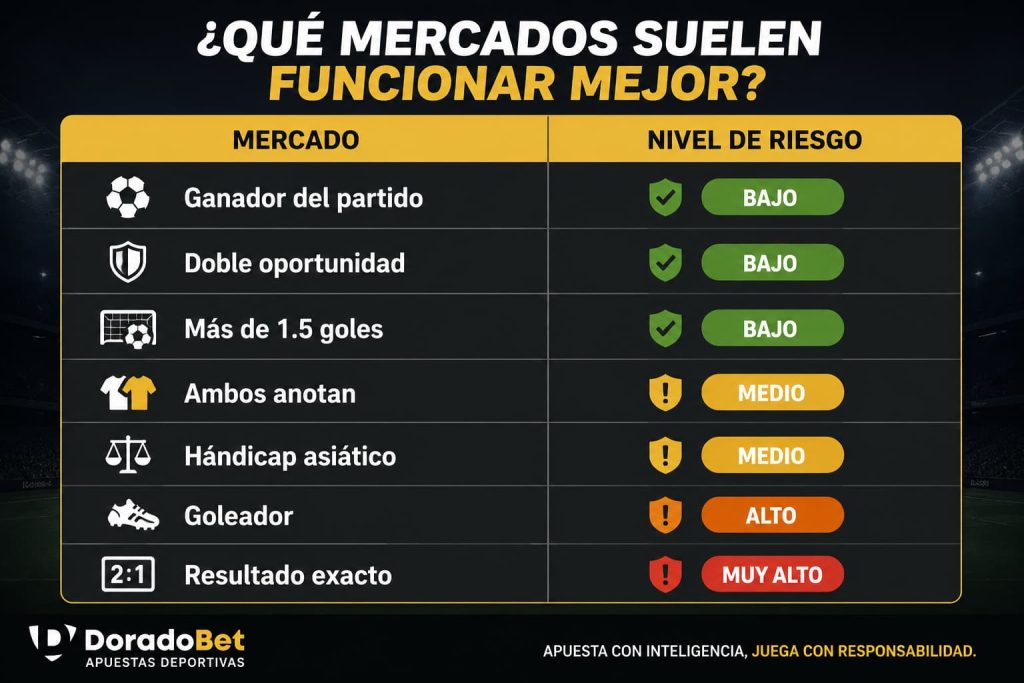 en ¿Qué mercados suelen funcionar mejor para freebet?