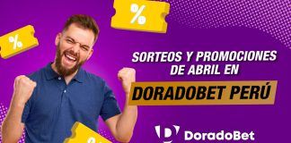 Bonos y promociones abril: Doradobet Perú apuestas deportivas y casino