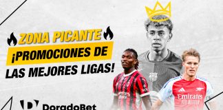 Descubre la Zona Picante de DoradoBet Perú con cuotas mejoradas y sorteos en apuestas de fútbol. Participa en la Polla DoradoBet y gana en grande.