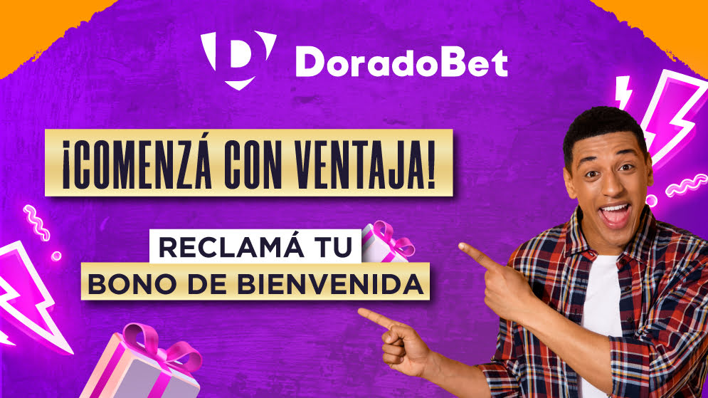 Bonos de bienvenida de DoradoBet Costa Rica: 100% de tu recarga y 30 giros gratis en casino online.