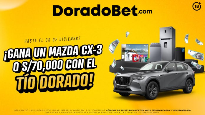 Participa del Sorteo Virtual Tómbola Tío Dorado compite por grandes premios en DoradoBet casino peru.