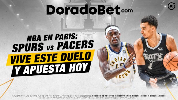 NBA Paris Games: san antonio spurs vs pacers. apuestas basketball en doradoBet casa de apuestas en Perú