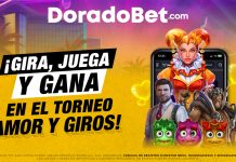 Disfruta del torneo de tragamonedas "Amor y Giros" en Doradobet con premios en saldo, giros y apuestas gratis en juegos de casino.