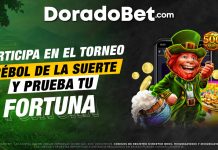 Torneo Trébol de la Suerte en el casino online DoradoBet Perú con premios en tragamonedas.