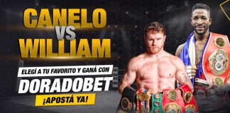 Canelo Álvarez vs William Scull frente a frente en Arabia Saudita – ¡Apuesta ahora en DoradoBet!