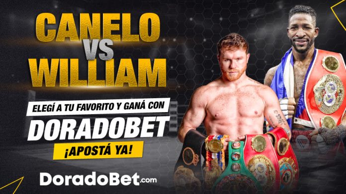 Canelo Álvarez vs William Scull frente a frente en Arabia Saudita – ¡Apuesta ahora en DoradoBet!
