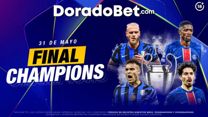 Final de la Champions League 2025 entre PSG e Inter: apuesta y gana en DoradoBet con cuotas imperdibles y mercados exclusivos.