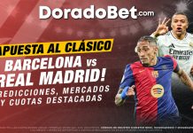 Apuesta en el Clásico Barcelona vs Real Madrid con DoradoBet y vive la emoción de cada jugada en tiempo real. ¡No te pierdas la oportunidad de ganar!