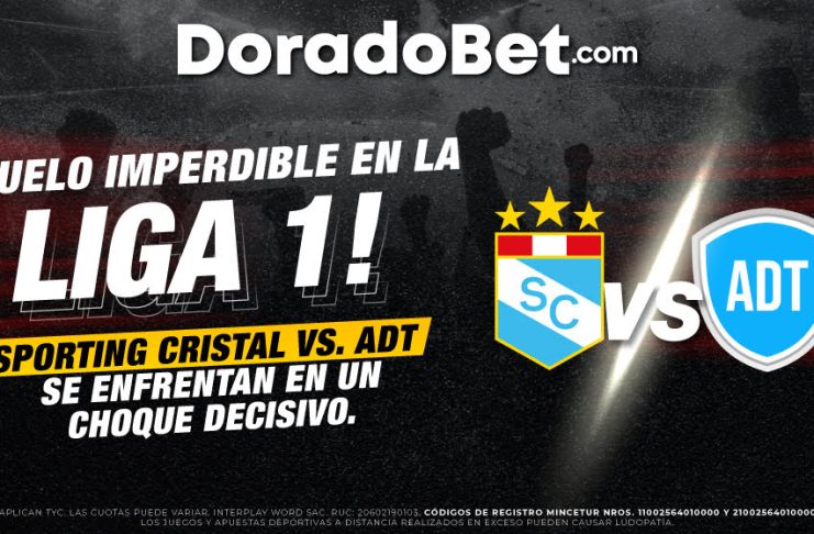 El estadio Alberto Gallardo será testigo de un duelo que puede sacudir la parte alta de la Liga 1 Perú: Sporting Cristal vs. ADT, Ideal para tus apuestas deportivas en Perú con DoradoBet, tu mejor opción como casa de apuestas Perú