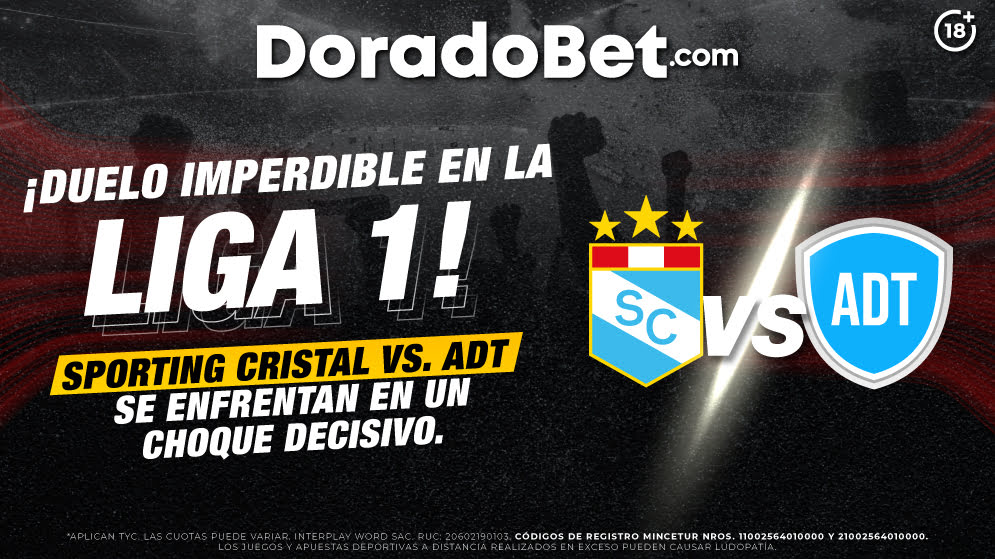El estadio Alberto Gallardo será testigo de un duelo que puede sacudir la parte alta de la Liga 1 Perú: Sporting Cristal vs. ADT, Ideal para tus apuestas deportivas en Perú con DoradoBet, tu mejor opción como casa de apuestas Perú