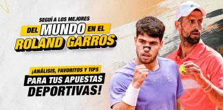 Los mejores tenistas de la ATP y WTA compiten sobre tierra batida en el torneo de Roland Garros 2025. Gana con tus apuestas de tenis