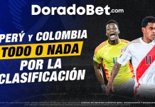 El partido de Perú vs Colombia por Eliminatorias 2026 está aquí. Revisa cuándo juega, cuotas y planteles. ¡Apuesta fútbol en Doradobet y vive la pasión!