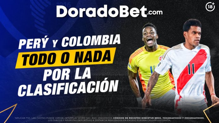 El partido de Perú vs Colombia por Eliminatorias 2026 está aquí. Revisa cuándo juega, cuotas y planteles. ¡Apuesta fútbol en Doradobet y vive la pasión!