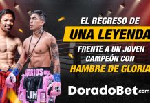 Apuestas en Doradobet de la pelea de Manny Pacquiao vs​ Barrios, conoce todo lo que necesitas saber para hacer tus pronósticos deportivos en DoradoBet.