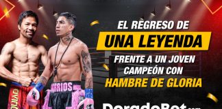 Apuestas en Doradobet de la pelea de Manny Pacquiao vs​ Barrios, conoce todo lo que necesitas saber para hacer tus pronósticos deportivos en DoradoBet.