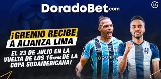 Apuestas con los mejores mercados y cuotas del partido Gremio vs Alianza Lima por la Copa Sudamericana. ¡Apuesta ahora en Doradobet!
