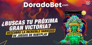 Conoce los juegos de RubyPlay en DoradoBet Perú. Disfruta de las mejores tragamonedas como Mayan Cache y Volcano Rising. ¡Gira ahora y gana grandes premios!