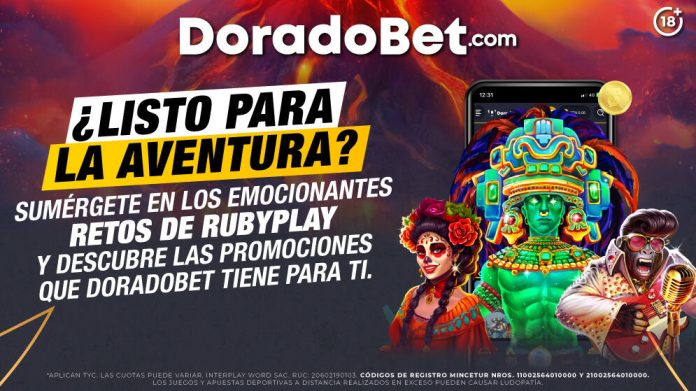 Promociones de Rubyplay en Doradobet Perú, gana mientras juegas con las mejores tragamonedas online: conoce la promoción y como ganar. ¡Registrate ya y juega!