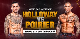 Apuestas de UFC de la pelea Max Holloway vs Dustin Power por el título de BMF: conoce cuotas, datos, el cara a cara y más. ¡Registrate ya!