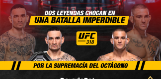 apuestas de UFC 318 entre Max Holloway y Dustin Poirer con las mejores cuotas en Doradobet. ¡Registrate ya!