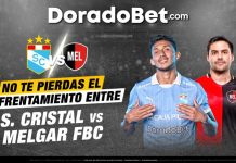 Apuestas Liga 1 de Perú del partido Sporting Cristal vs Melgar con las mejores cuotas y mercados del país en Doradobet.