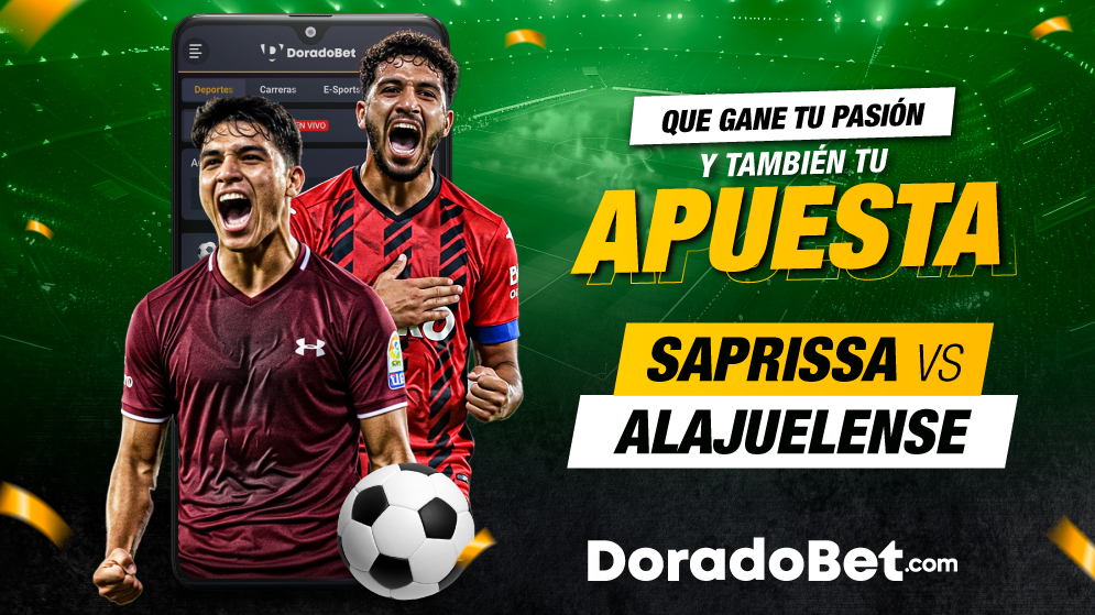 Apuestas del partido Saprissa vs Alajuelense por la Liga Promerica de Costa Rica Doradobet, la mejor casa de apuestas del país. ¡Registrate ya!