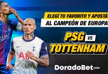 Apuestas del partido PSG vs Tottenham por la final de la Supercopa de Europa en Doradobet, la mejor casa de apuestas de Costa Rica.