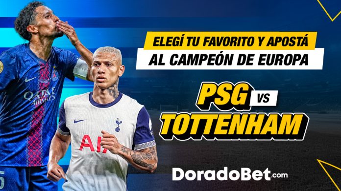 Apuestas del partido PSG vs Tottenham por la final de la Supercopa de Europa en Doradobet, la mejor casa de apuestas de Costa Rica.