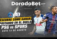 Apuestas en Doradobet de la Final de la Supercopa de Europa entre PSG y Tottenham con las mejores cuotas y mercados del país.