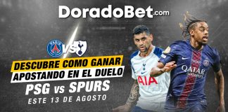 Apuestas en Doradobet de la Final de la Supercopa de Europa entre PSG y Tottenham con las mejores cuotas y mercados del país.