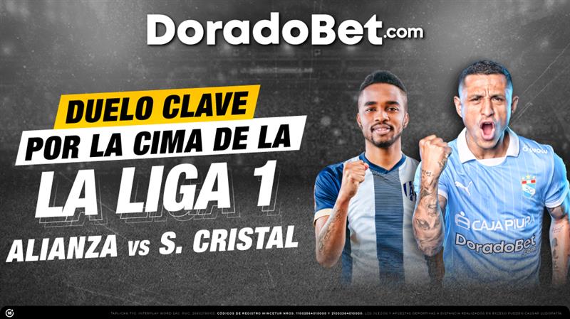 Apuestas del partido Alianza Lima vs Sporting Cristal en Doradobet, con las mejores cuotas y mercados del país. ¡Apuesta ya!