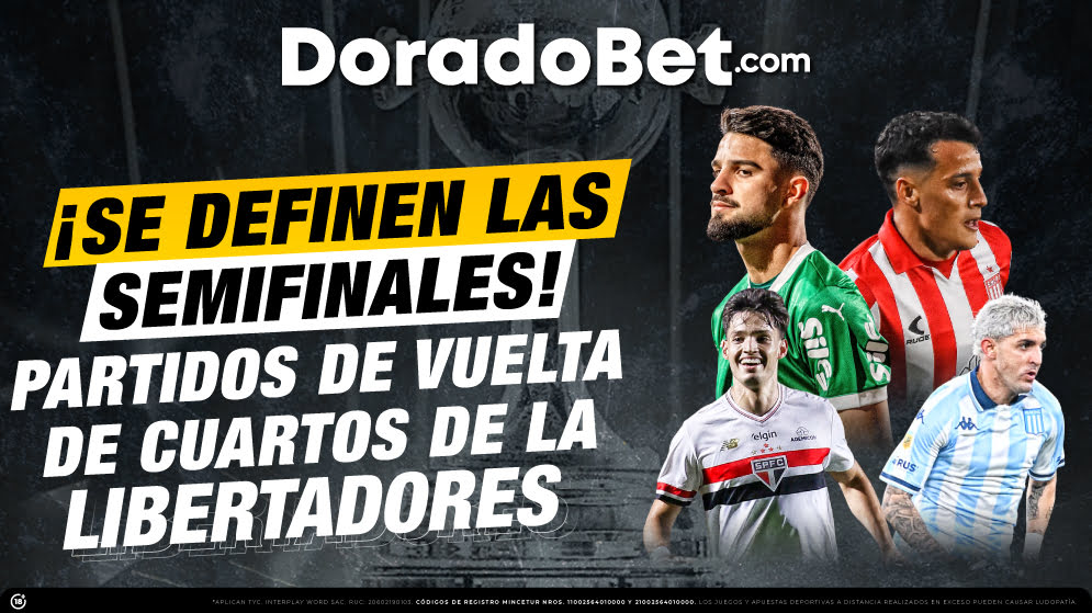 Apuestas de los partidos de vuelta de la Copa Libertadores con los mejores mercados y cuotas del País. ¡Registrate ya!
