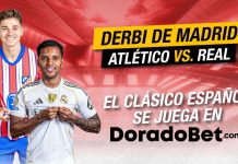 Apuestas y pronóstico del partido Atlético de Madrid vs Real Madrid en Doradobet con las mejores cuotas y mercados del país