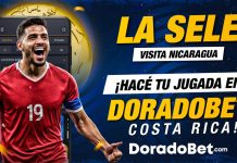 Apuestas del partido Nicaragua vs Costa Rica en Doradobet por las eliminatorias al Mundial 2026 con las mejores cuotas y mercados del país ¡Registrate ya!