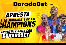 Apuestas y pronósticos de la primera fecha de la Champions League en Doradobet con los mejores mercados y cuotas del país. ¡Ingresa ya a Doradobet!