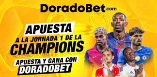 Apuestas y pronósticos de la primera fecha de la Champions League en Doradobet con los mejores mercados y cuotas del país. ¡Ingresa ya a Doradobet!