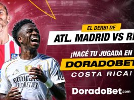 Apuestas del partido Atlético Madrid vs Real Madrid con las mejores cuotas y mercados de Costa Rica en Doradobet. ¡Registrate ya!