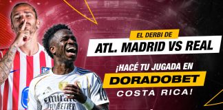 Apuestas del partido Atlético Madrid vs Real Madrid con las mejores cuotas y mercados de Costa Rica en Doradobet. ¡Registrate ya!