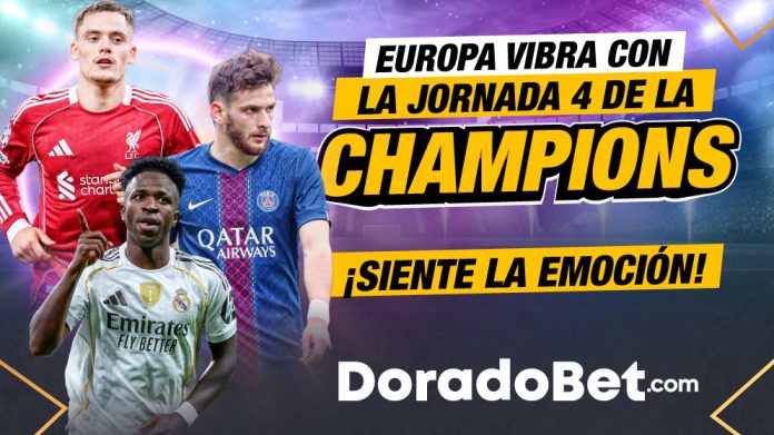 CHAMPIONS-FECHA-4 (1) Apuestas de la Champions League jornada 4 con los mejores mercados y cuotas del país. ¡Ingresa ya!