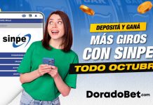 Giros por Sinpe móvil en Doradobet, recarga y recibe 50 giros gratis para el slot Super 7s. ¡Registrate ya!