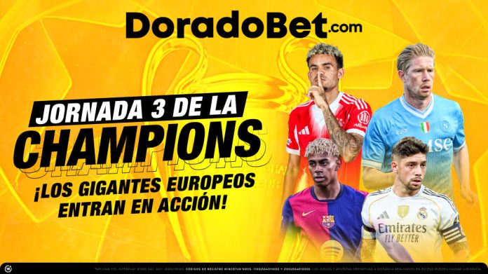 Uefa Champions League jornada 3 con los mejores consejos y pronósticos de Perú en Doradobet. ¡Registrate ya!