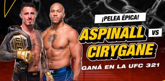 Apuestas de la pelea entre Tom Aspinall vs Ciryl Gane en Doradobet con als mejores cuotas y mercados del país con la UFC Fight Night cartelera. ¡Entra ya!