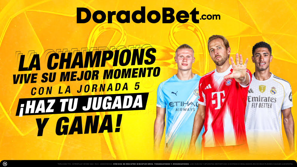 Partidos de la Champions League con los mejores mercados y pronósticos del país. ¡Registrate ya en Doradobet, y apuesta!