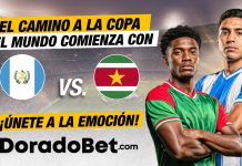 Apuestas del partido Guatemala vs Surinam por las Eliminatorias 2026 con los mejores mercados y cuotas del país. ¡Registrate ya en Doradobet!