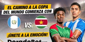 Guatemala vs Surinam: último paso rumbo al Mundial 2026 Apuestas del partido Guatemala vs Surinam por las Eliminatorias 2026 con los mejores mercados y cuotas del país. ¡Registrate ya en Doradobet!