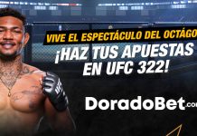 Pronósticos de la UFC 322 con las mejores cuotas y mercados de Ecuador. ¡Ingresa ya a Doradobet y haz tus apuestas!