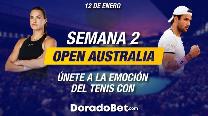 Inicio del Australian Open 2026 durante la semana de Open Australia con partidos clave y opciones de apuestas de tenis Guatemala en Doradobet
