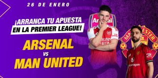 Arsenal vs Manchester United por la jornada 23 de la premier league con diferentes cuotas y apuestas de fútbol Guatemala en Doradobet