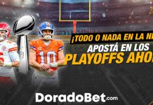 Apuestas deportivas NFL en vivo durante los playoffs NFL 2026, análisis en tiempo real de NFL Games disponibles en Doradobet Costa Rica.